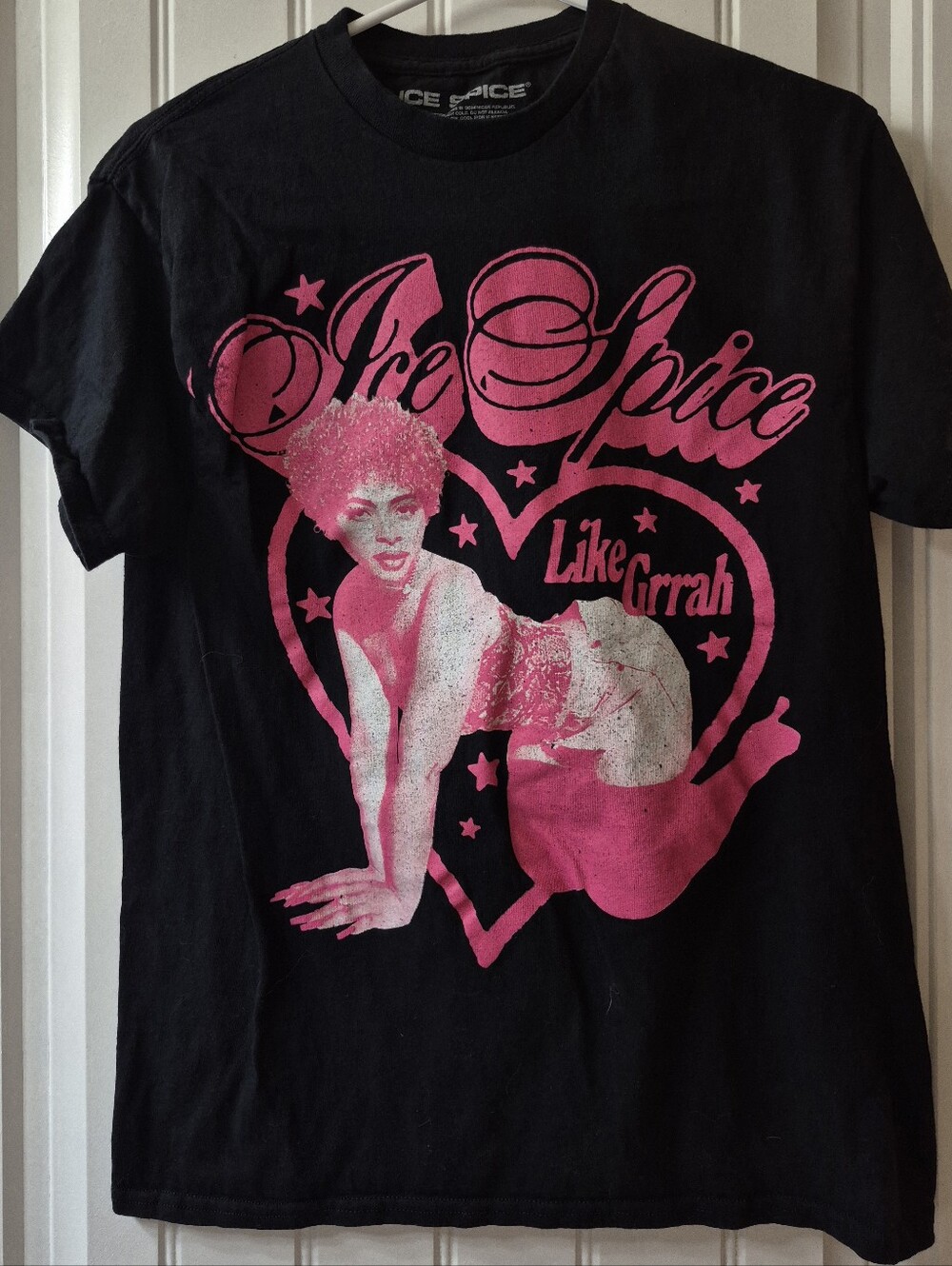 Womens officially licensed Ice Spice "Like Grrah" graphic t-shirt Size Medium